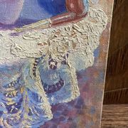 Old still life painting – small oil on mounted cardboard – 1970s/80s