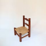 Brutalist chair in the style of Charles Dudouyt.