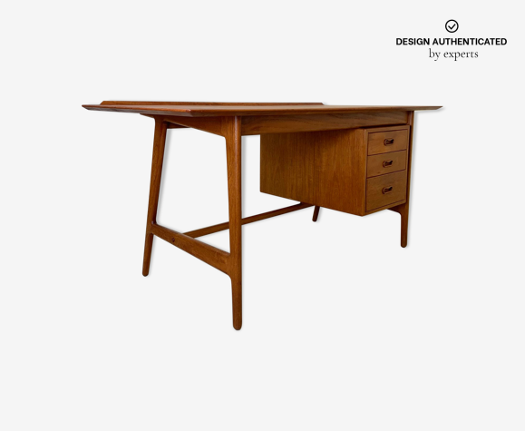 Midcentury Danish Teak Desk By Arne Vodder For Vamo Sonderborg Selency