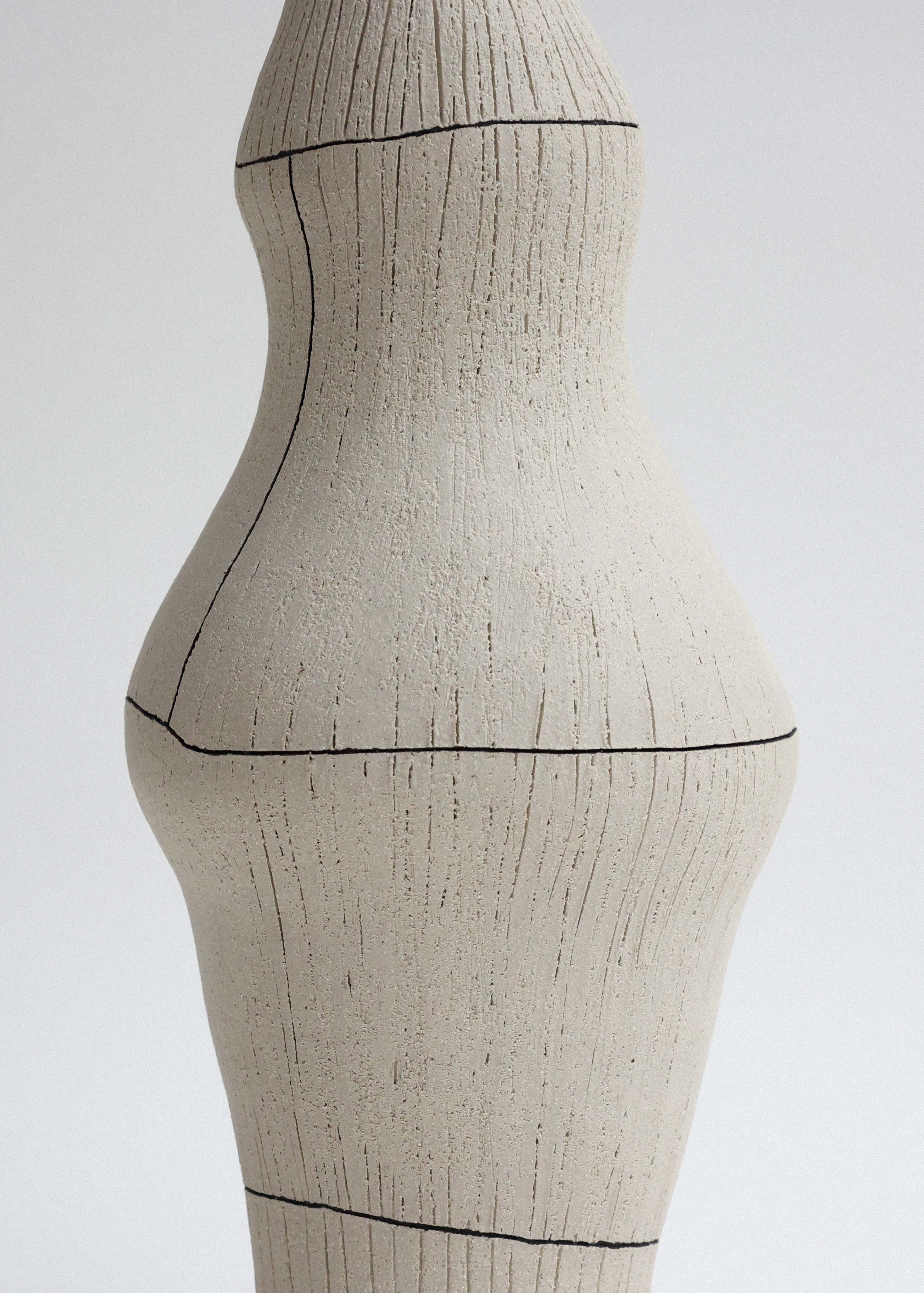 Unique stoneware vase from the 1991 series