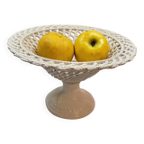Woven Ceramic Fruit Bowl Compotier