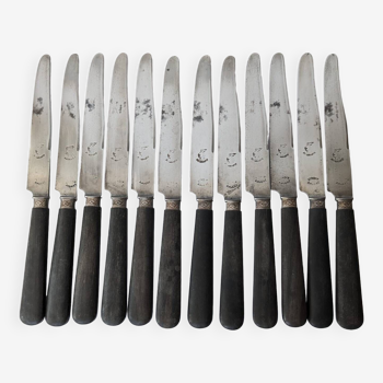 Antique ebony handle knives