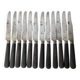 Antique ebony handle knives