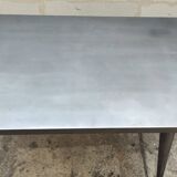 Antique large Tolix A table in brushed metal