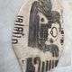 Ceramic wall plaque signed unique piece, pre-Columbian art.