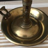 Brass cellar rat-de-cave with push button