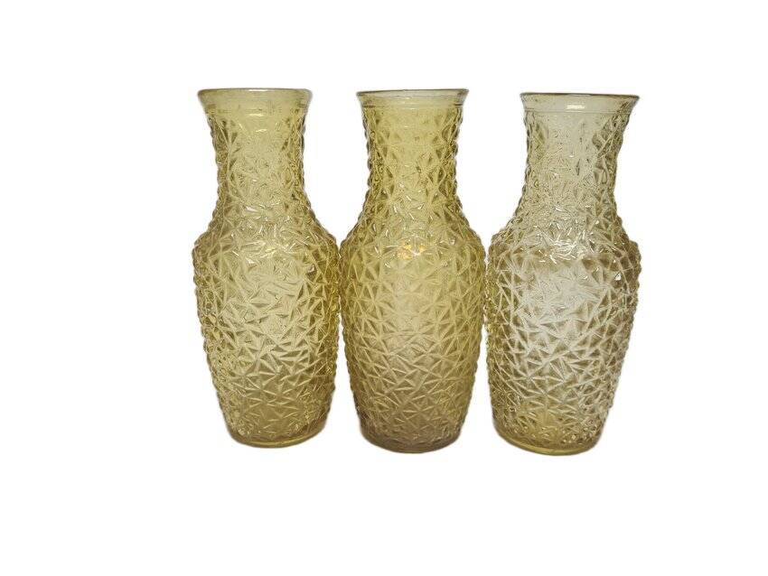 3 vases de HSG Prądniczanka, Pologne, années 1970