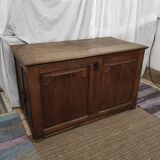 Trunk / trunk in oak 19th