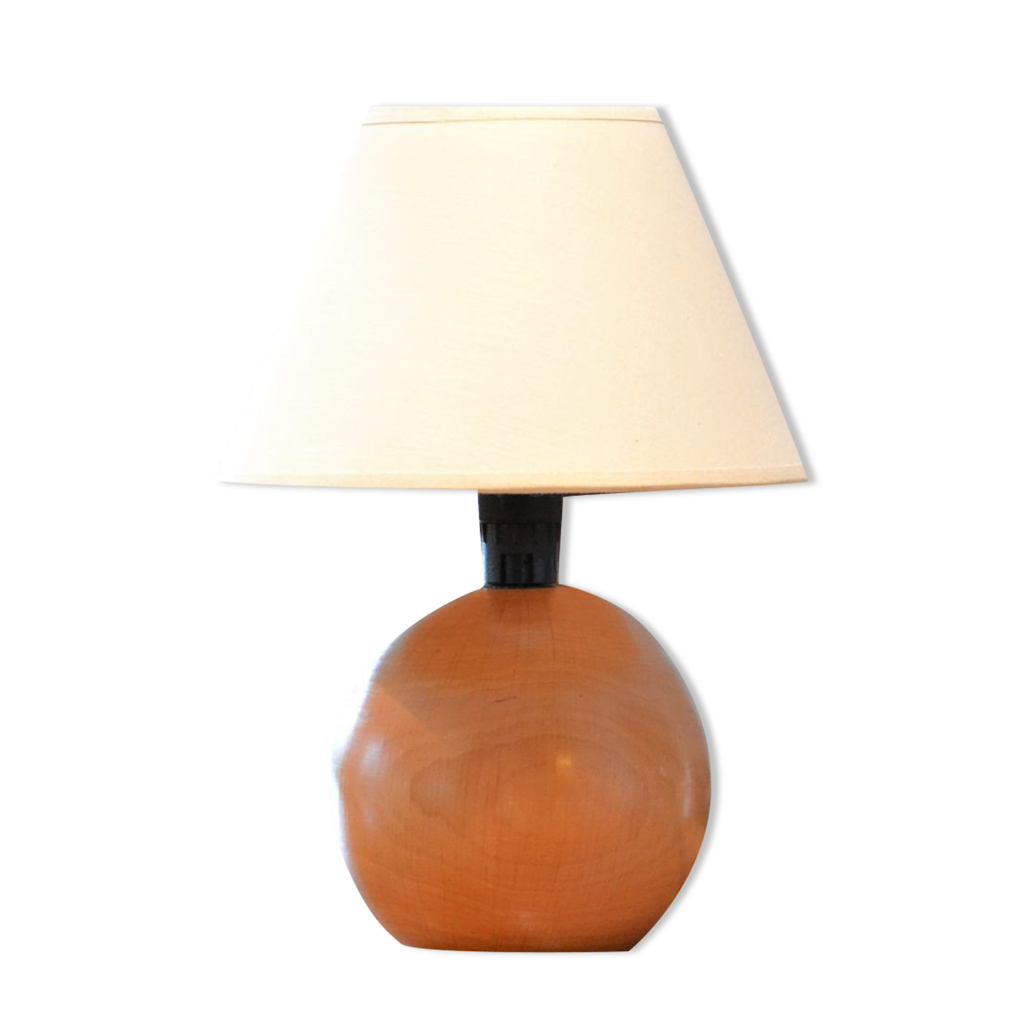 Table lamp, wooden ball foot
