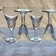 6 blown glass stems, circa 1900