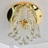 Novaresi Murano glass ceiling lamp, 1970