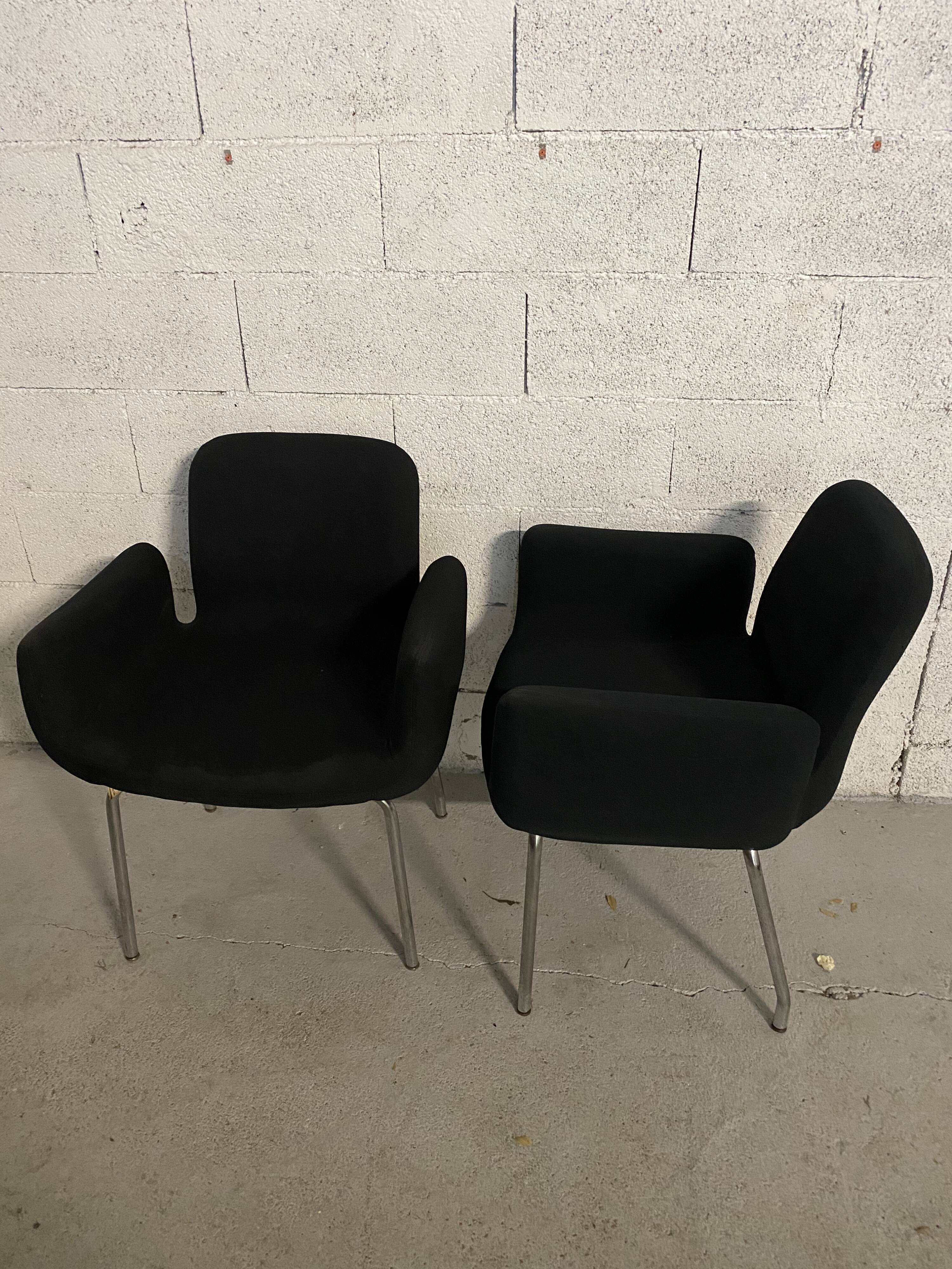 Pair of Castelli design armchairs 1970