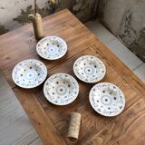 5 hollow plates Myott Finlandia