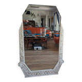 Miroir art déco hexagonal 131 x 88 cm