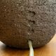 Brutalist Danish studio ceramic table lamp, 1979