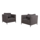 Pair of B&B Italia ‘Ray’ armchairs designed by Antonio Citterio