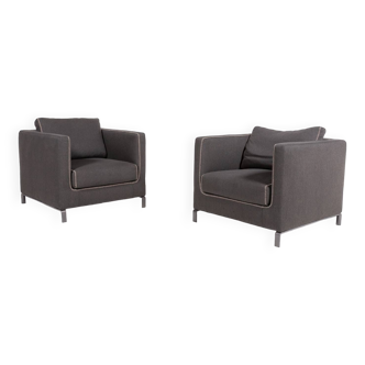 Pair of B&B Italia ‘Ray’ armchairs designed by Antonio Citterio