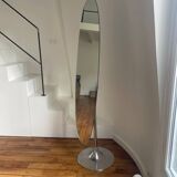 Space age standing mirror
