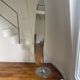Space age standing mirror