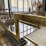 Brass shelf 1970 Belgo Chrom regency