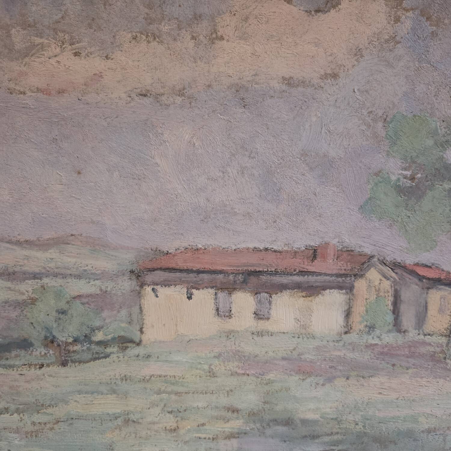 Double-sided painting on cardboard