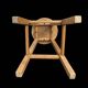 Antique solid wood bar stool – 6.612 kg – 1970s