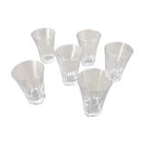 Series of 6 old glass verrines in excellent condition