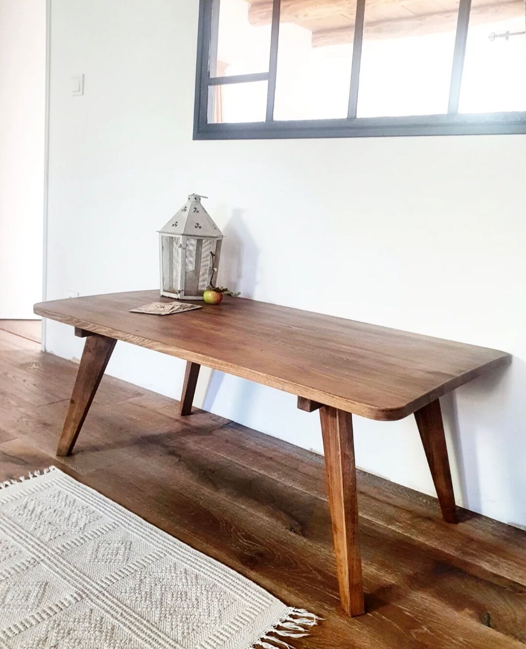 Solid wood coffee table