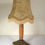 Marble and brass column lamp