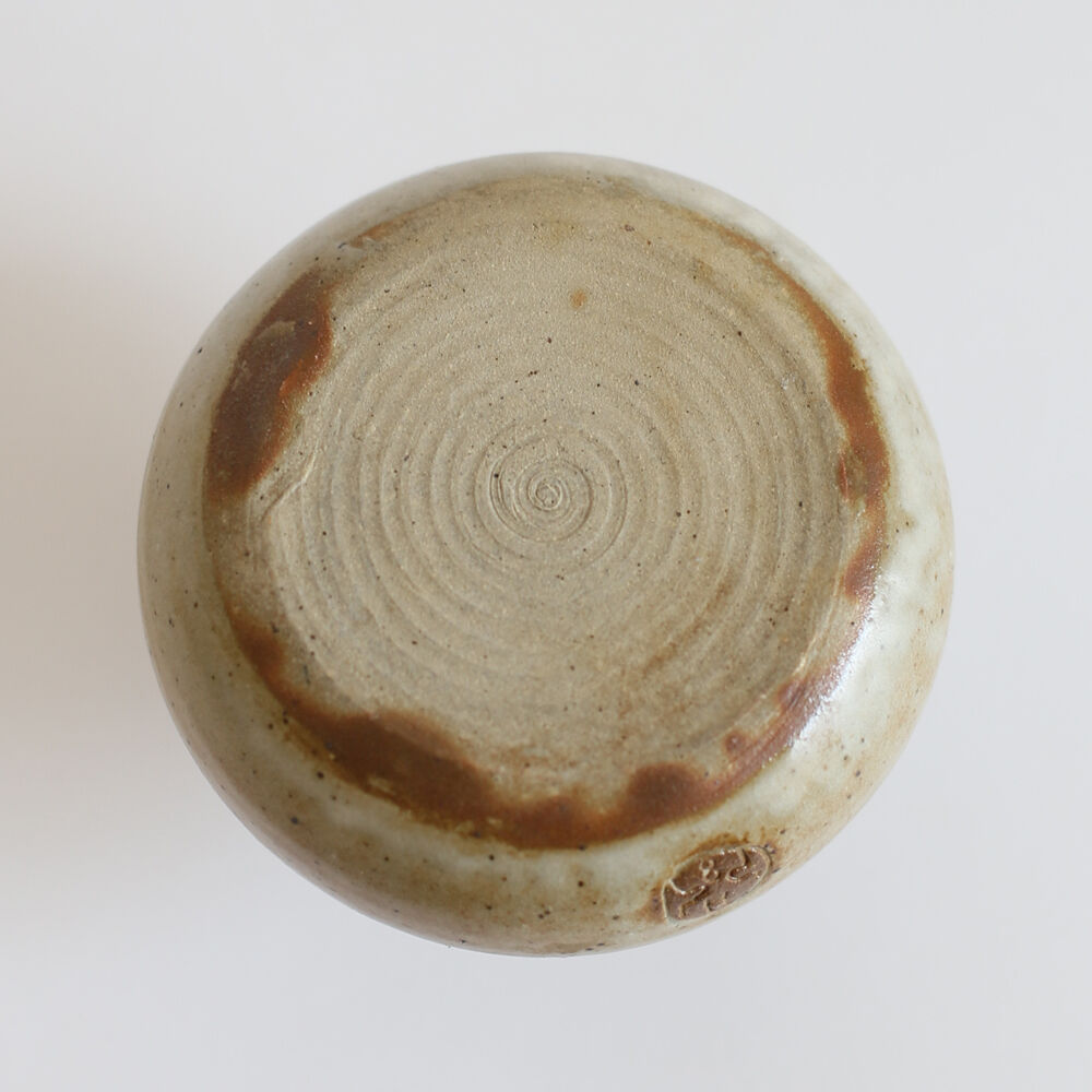 Signed sandstone vase