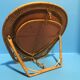 Old vintage wicker rattan mirror