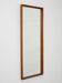 Miroir en teck scandinave suédois avec étiquette