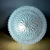 Glass wall or ceiling light from the 1970s.