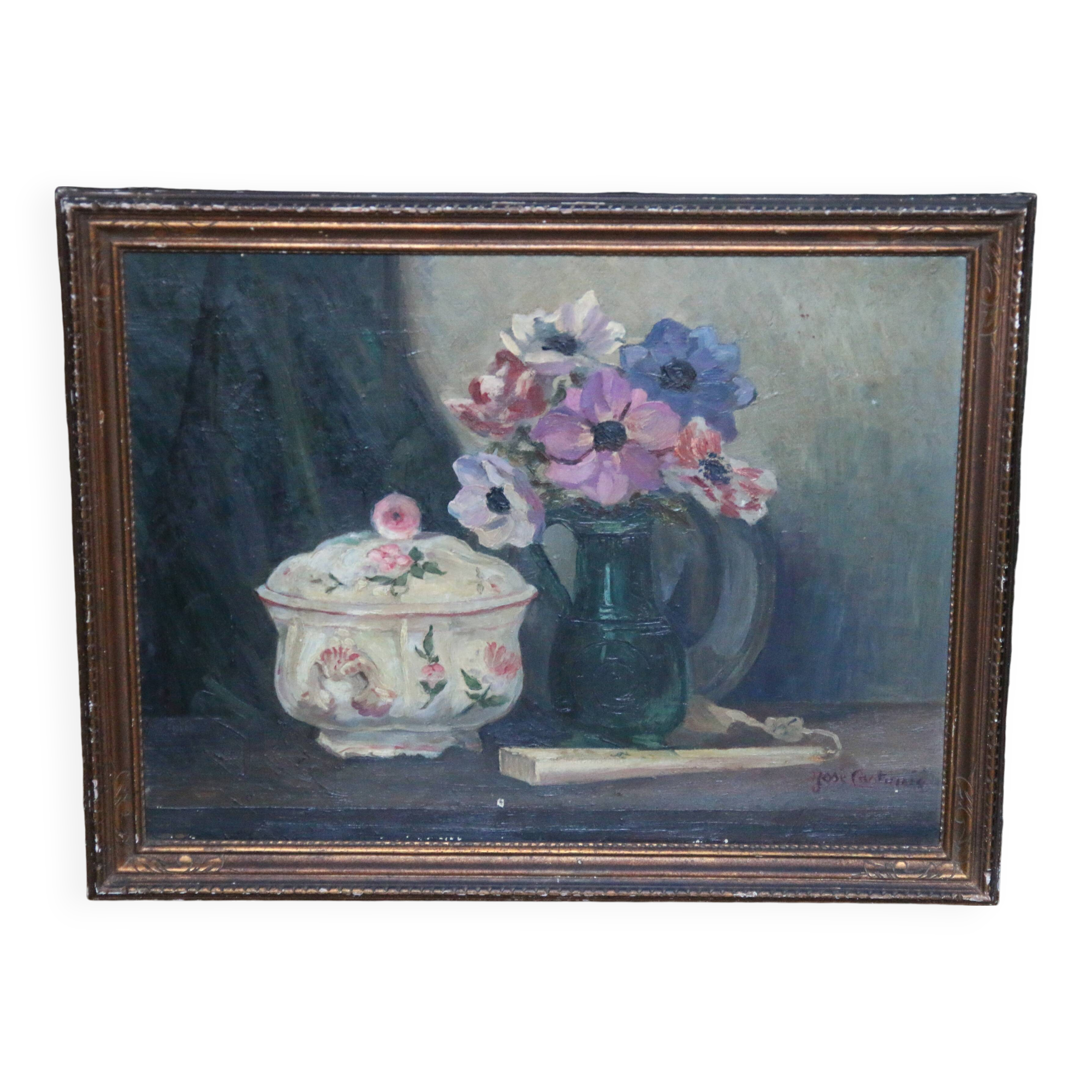 José Castanié oil on canvas exhibited at the FABRE Museum in Montpellier 68.5 x 53.5 cm