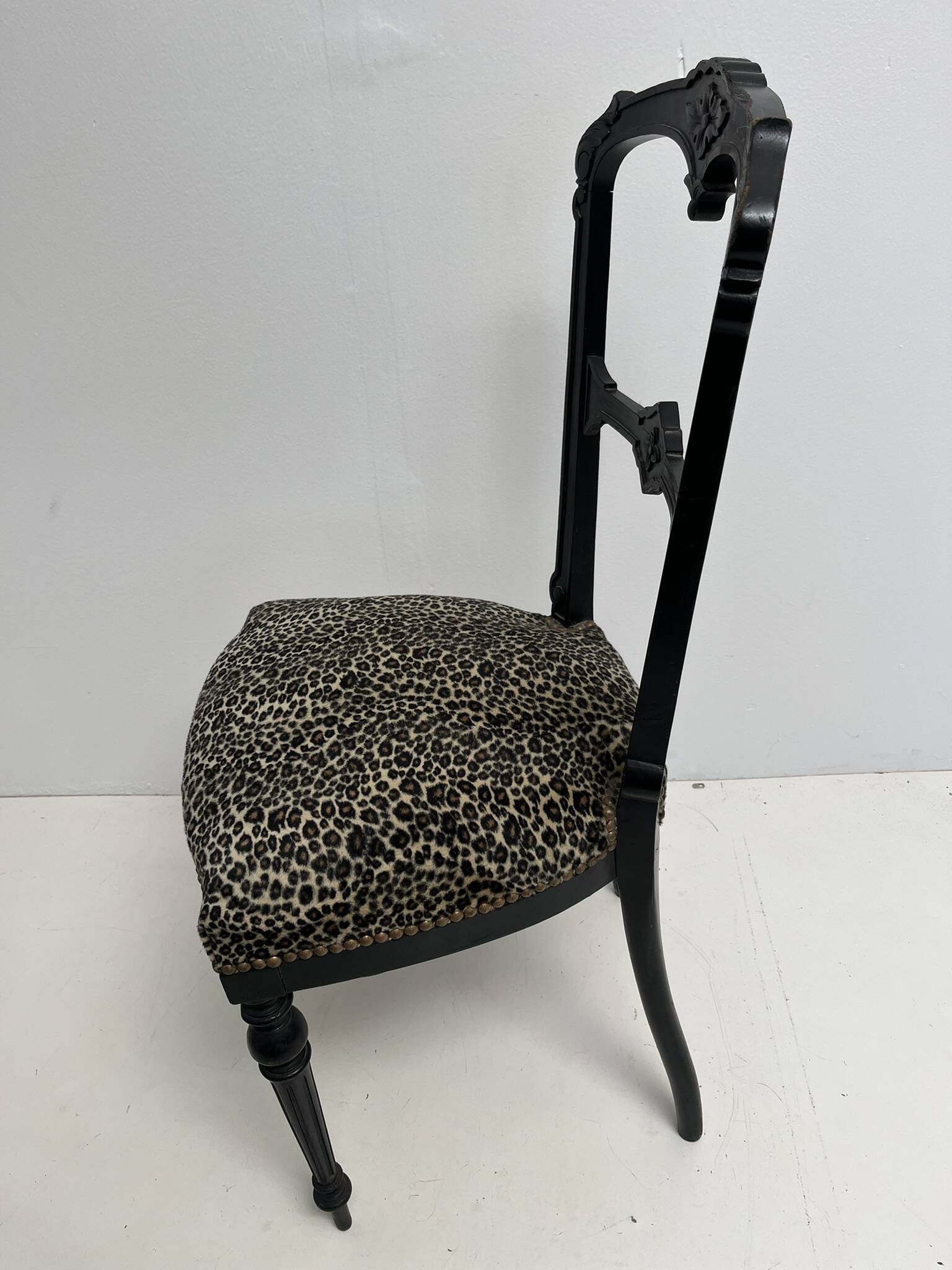 Pair of upholstered Napoleon 3 style chairs