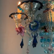 Lustre vénitien en verre de Murano multicolore, vers 1930