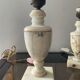 Pair of marble lamp bases from the 1950s.