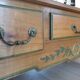 Solid wood coffee table – Rustic chic style