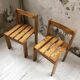 Duo de chaises en pin, style Les Arcs