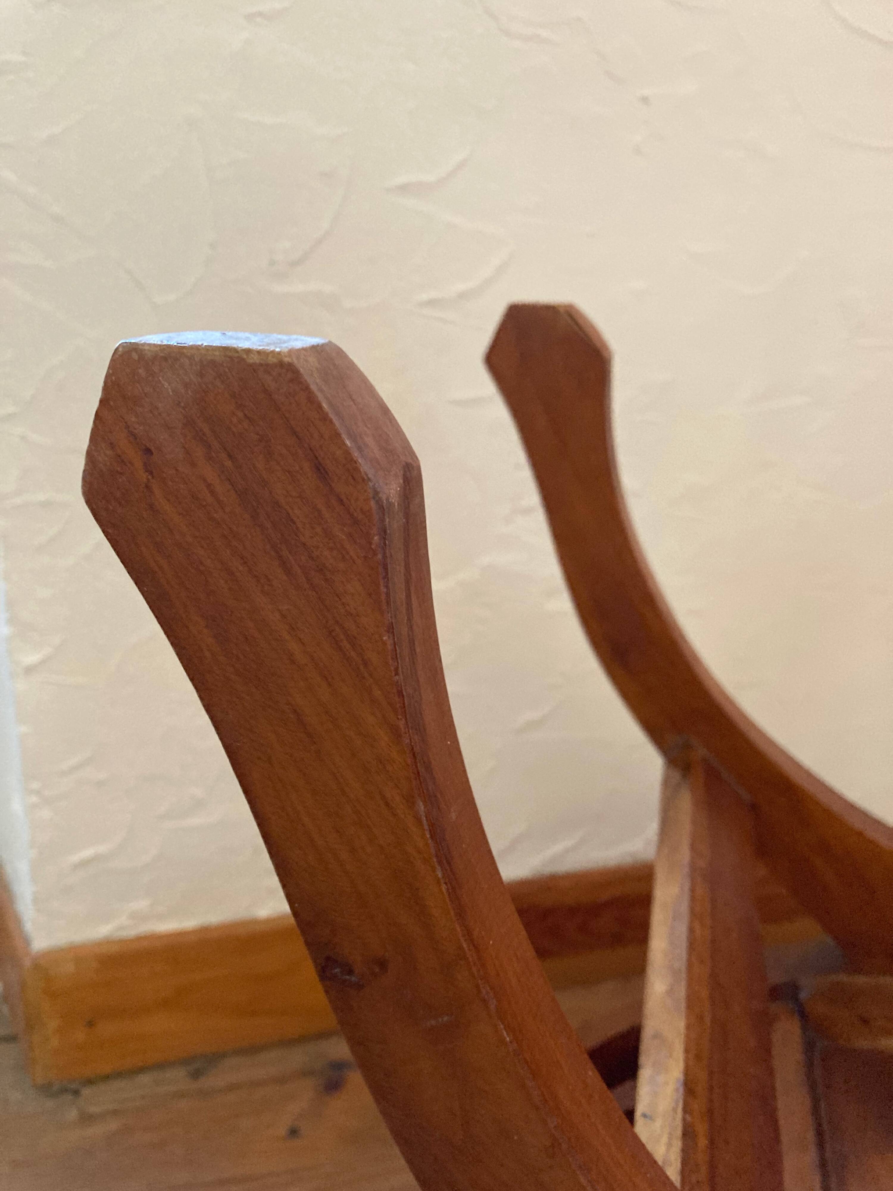 Curule or Dagobert teak seat