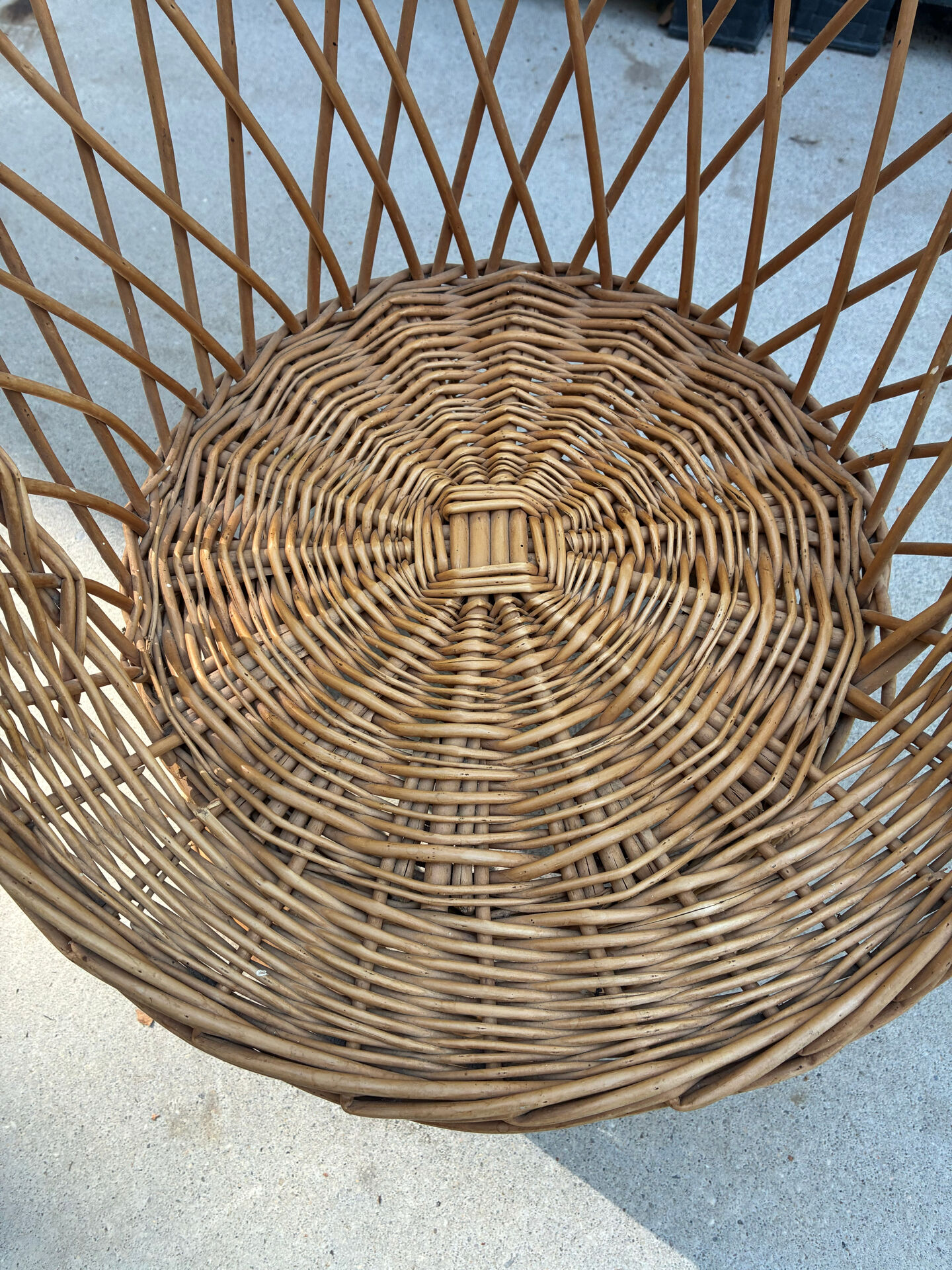 Fauteuil en osier enfant
