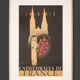 Chartres - Cathédrales de France, Art Déco Travel Poster, 86 x 123 cm