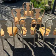 6 baroque chairs the lot