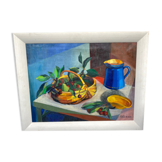 Still life signed Aliette Serres-Templier