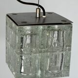 Poliarte, clear Murano glass pendant from 70s