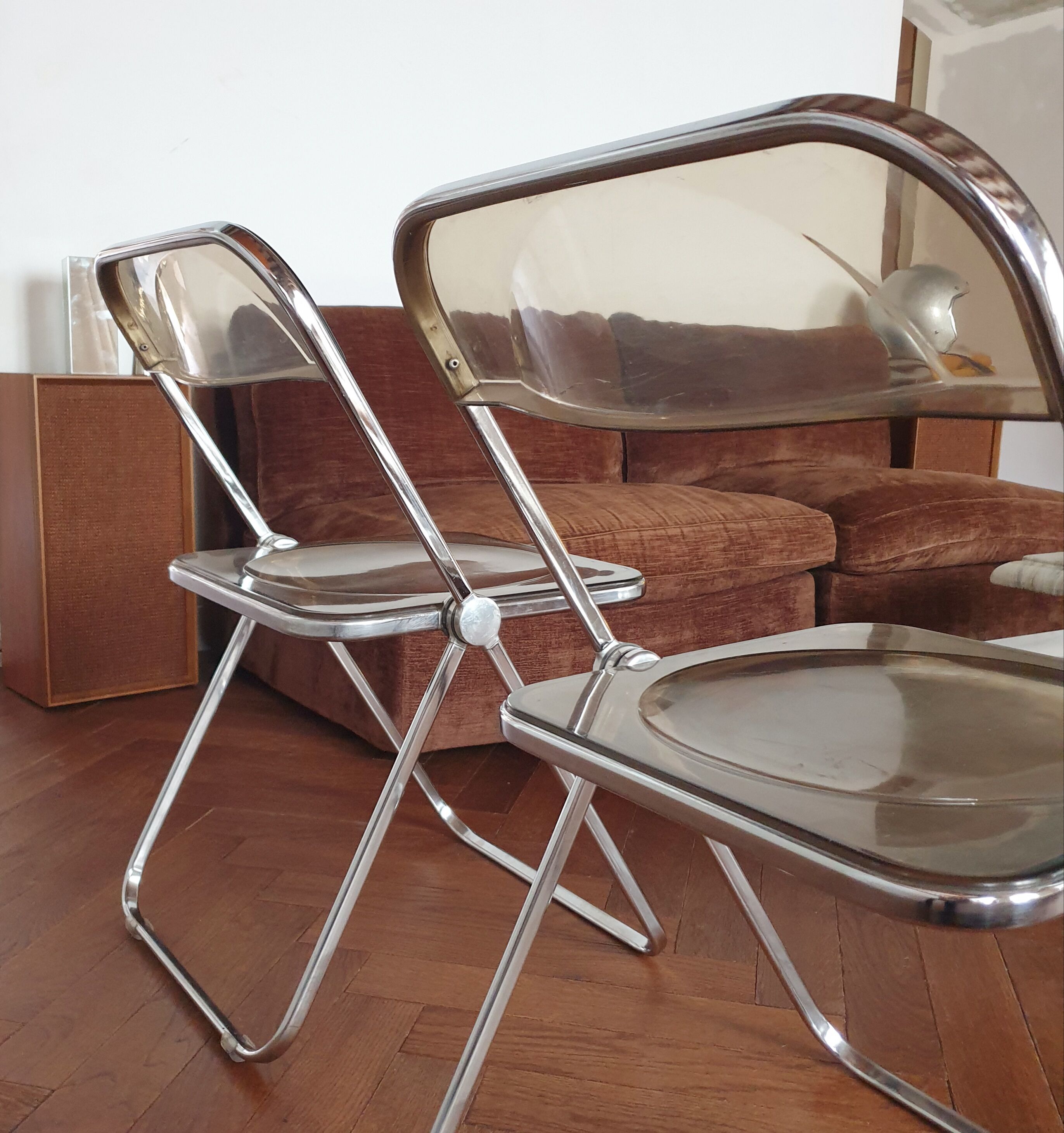Plia chairs by Giancarlo Piretti 70