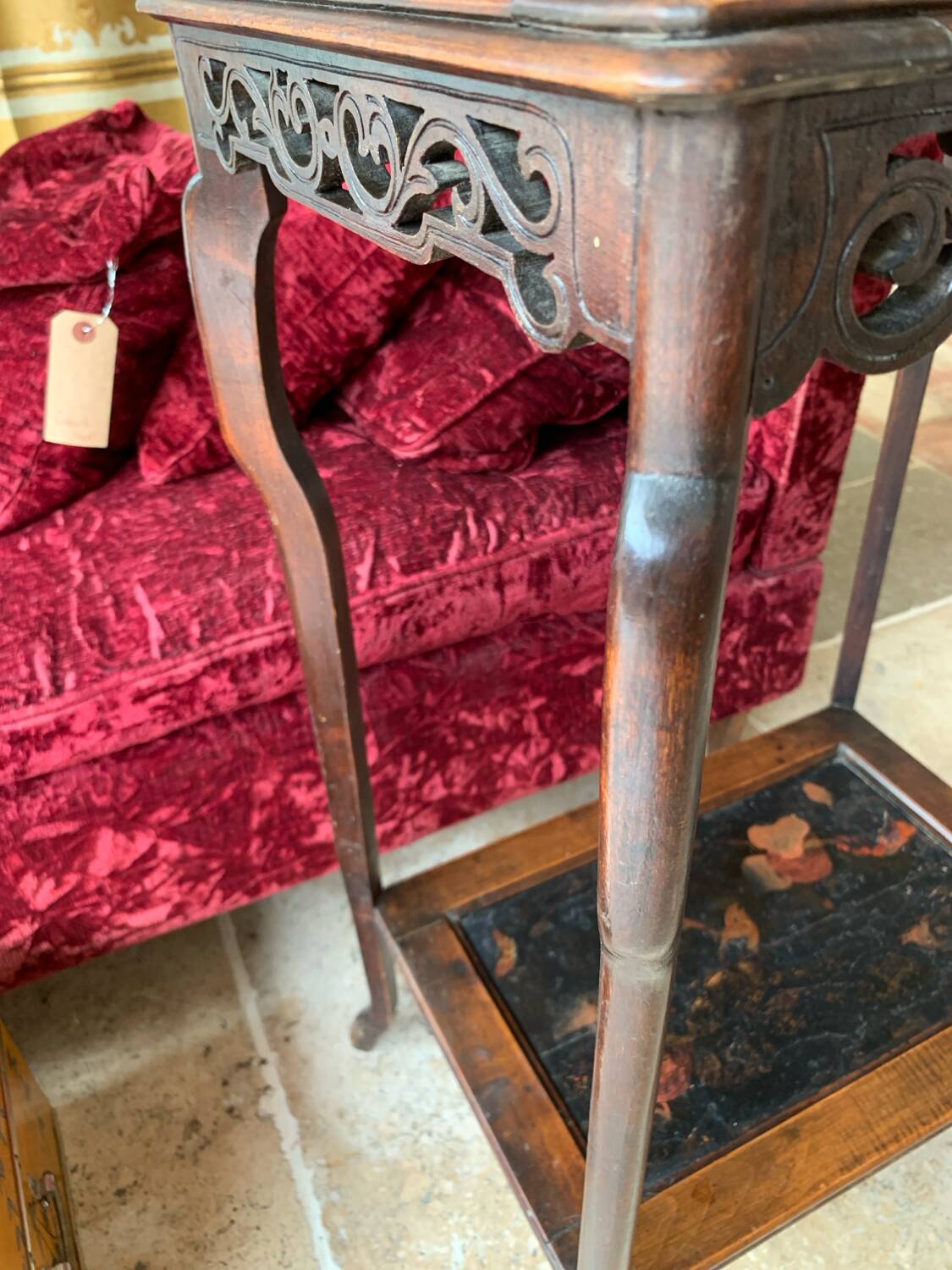 Asian pedestal table