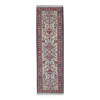 Tapis d'Orient Caucase Kazak Urss : 0.80 X 3.50 Mètres - Fait main