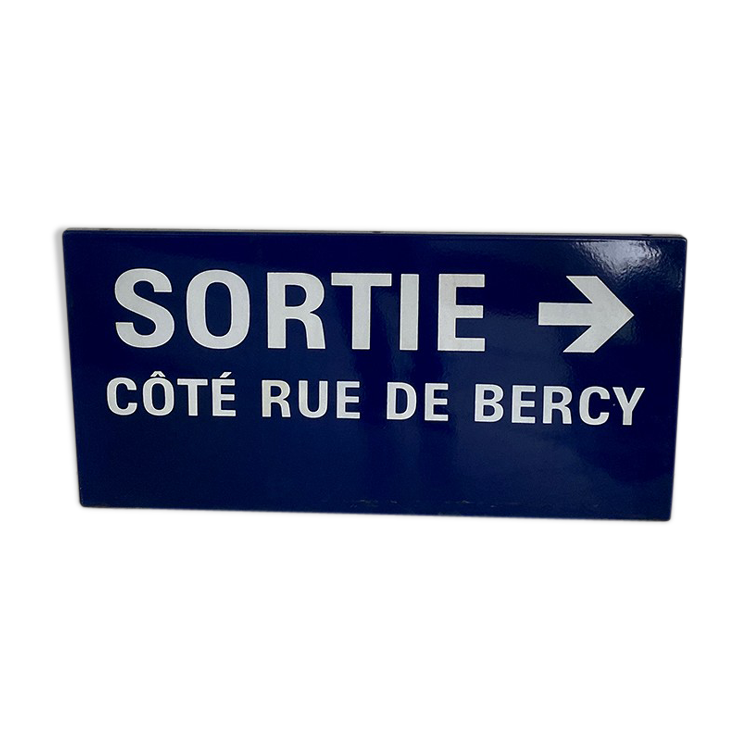 Paris metro plate "Exit Rue de Bercy"