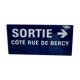 Paris metro plate "Exit Rue de Bercy"